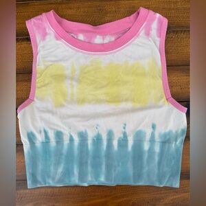 Colsie Women’s Tie-Dye Sports Bra/No Padding Size M